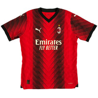 2023-24 AC Milan Authentic Thuis Shirt - 10/10 - (L)