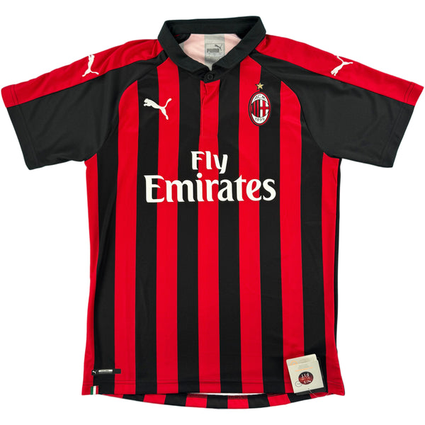 2018-19 AC Milan Thuis Shirt - 9/10 - (L) - Oldschool Voetbalshirts