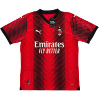 2023-24 AC Milan Thuis Shirt - 8/10 - (L) - Oldschool Voetbalshirts