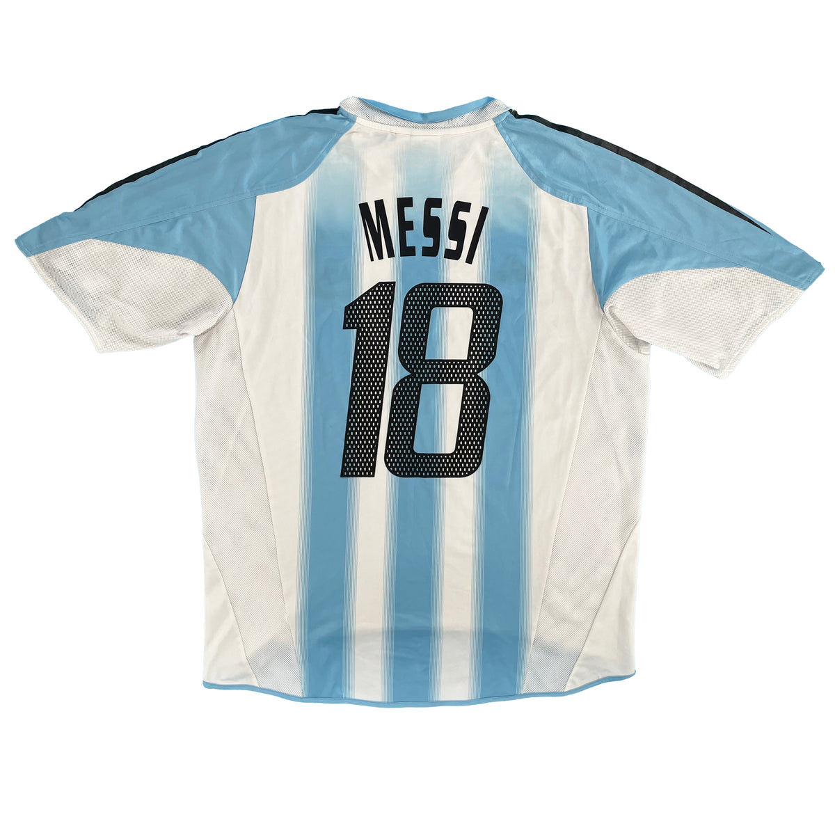 2004-05 Argentinië Thuis Shirt Messi #18 - 8/10 - (L)