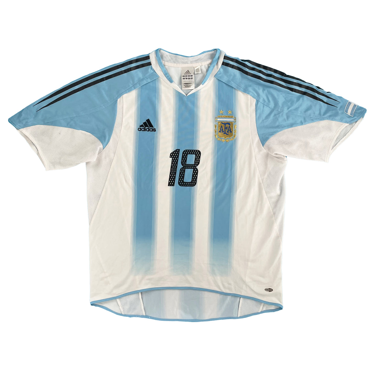 2004-05 Argentinië Thuis Shirt Messi #18 - 8/10 - (L)