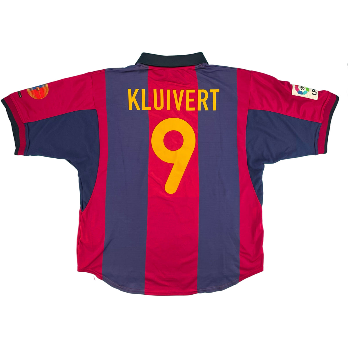 2000-01 Barcelona Thuis Shirt Kluivert #9 - 7/10 - (XL)