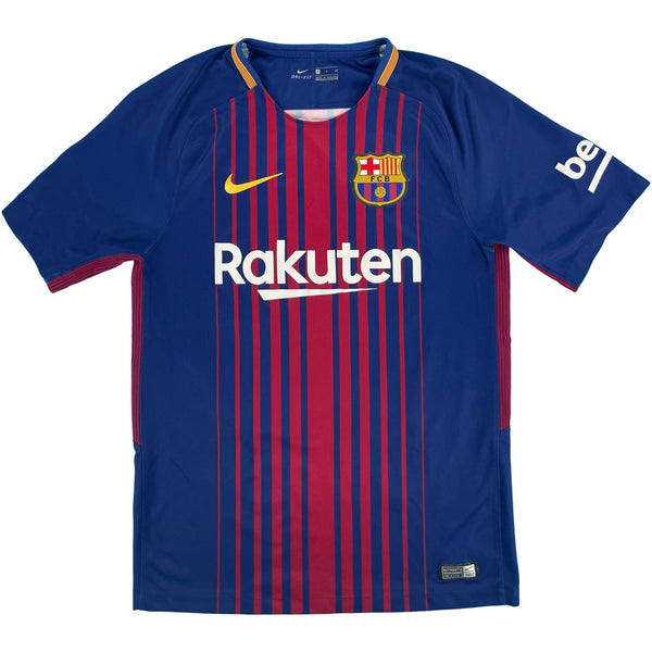 2017-18 Barcelona Thuis Shirt Messi #10 - 9/10 - (S)