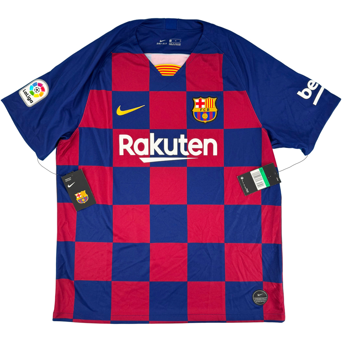 2019-20 Barcelona Thuis Shirt Messi #10 - 10/10 - (XL) - Oldschool Voetbalshirts