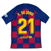 Barcelona - Thuisshirt - F. DE JONG #21 - 2019/20 - Maat M - 10/10