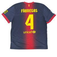 Barcelona - Thuisshirt - FABREGAS #4 - 2012/13 - Maat XL - 7/10