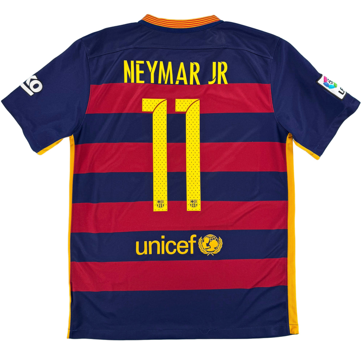 2015-16 Barcelona Thuis Shirt Neymar Jr #11 - 8/10 - (M)