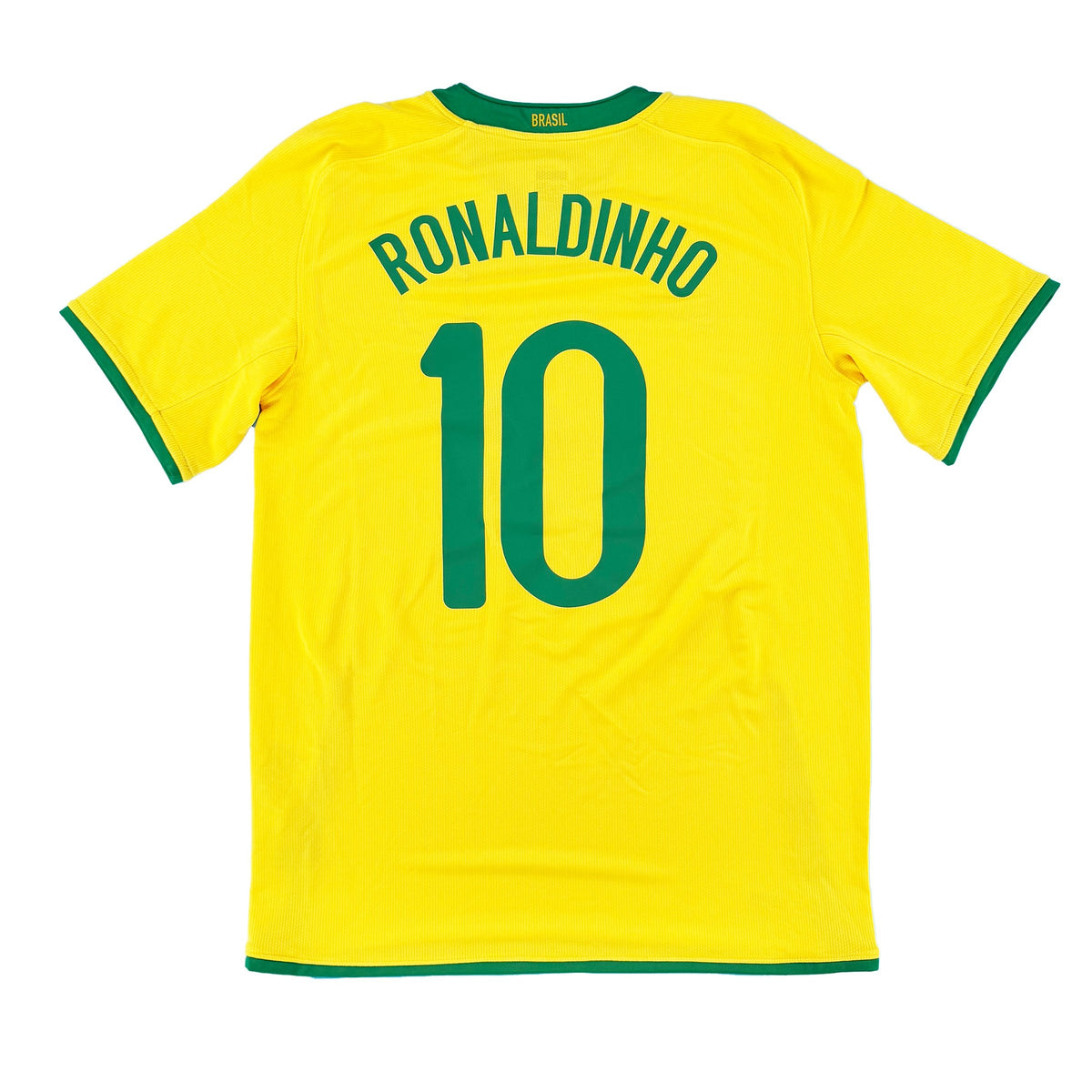 Brazilië - Thuisshirt - RONALDINHO #10 - 2008/10 - Maat M - 10/10