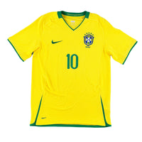 Brazilië - Thuisshirt - RONALDINHO #10 - 2008/10 - Maat M - 10/10