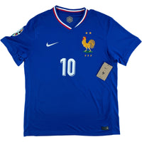 EK 2024 Frankrijk Thuis Shirt Mbappé #10 - 10/10 - (L)