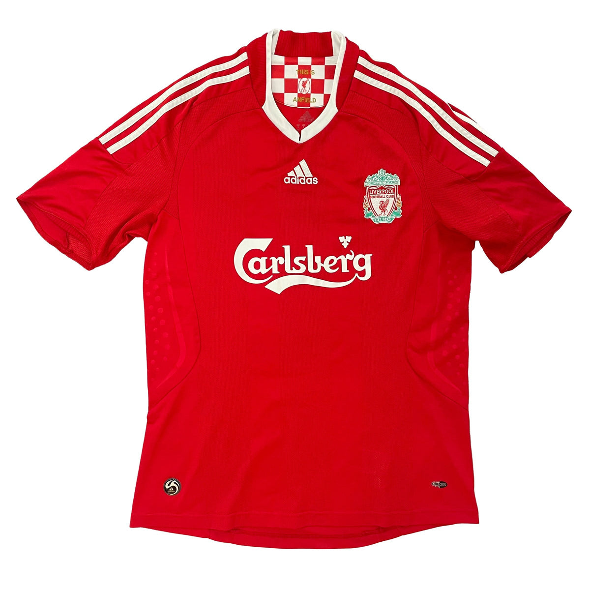 Liverpool - Thuisshirt - GERRARD #8 - 2008/10 - Maat M - 8/10