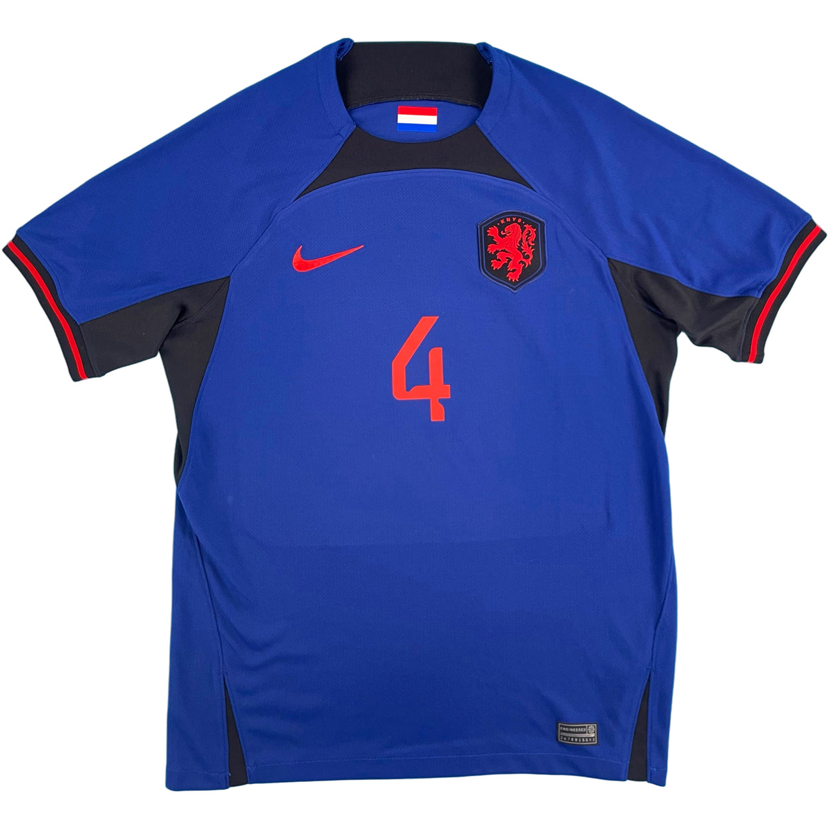 2022 Nederland WK Uit Shirt Virgil van Dijk #4 - 10/10 - (M)