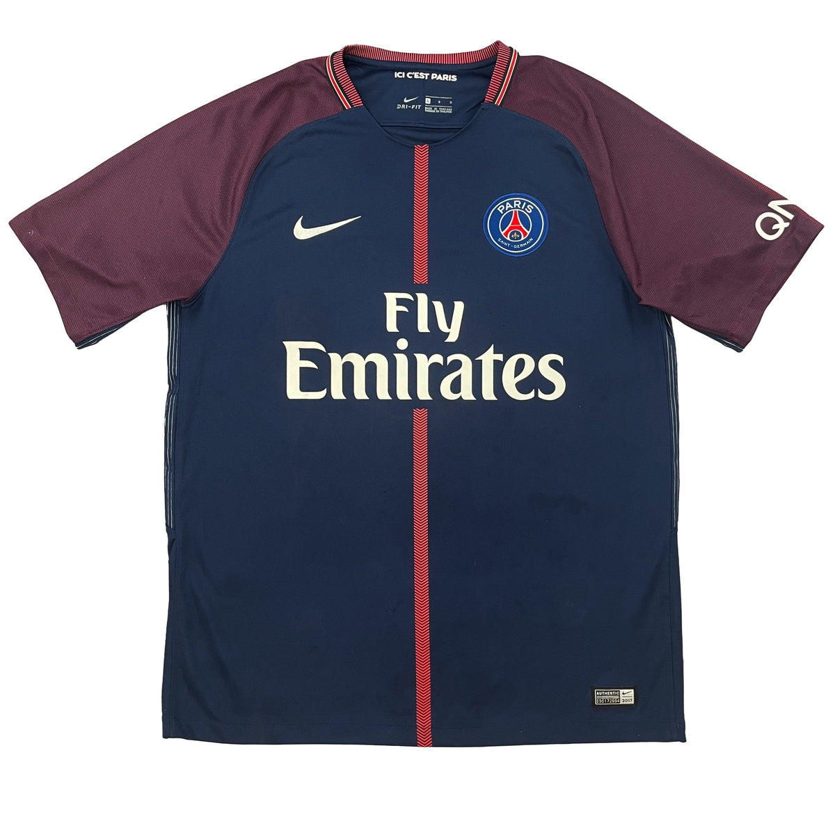 PSG - Thuisshirt - NEYMAR #10 - 2017/18 - Maat L - 8/10