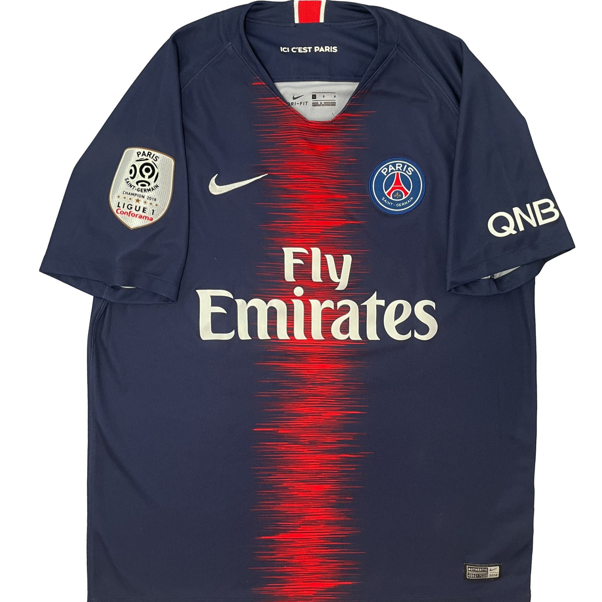 PSG - Thuisshirt - MBAPPÉ #7 - 2018/19 - Maat L - 8/10