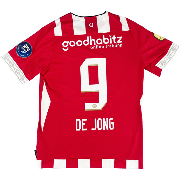 2018-19 PSV Thuis Shirt De Jong #9 - 8/10 - (M) - Oldschool Voetbalshirts