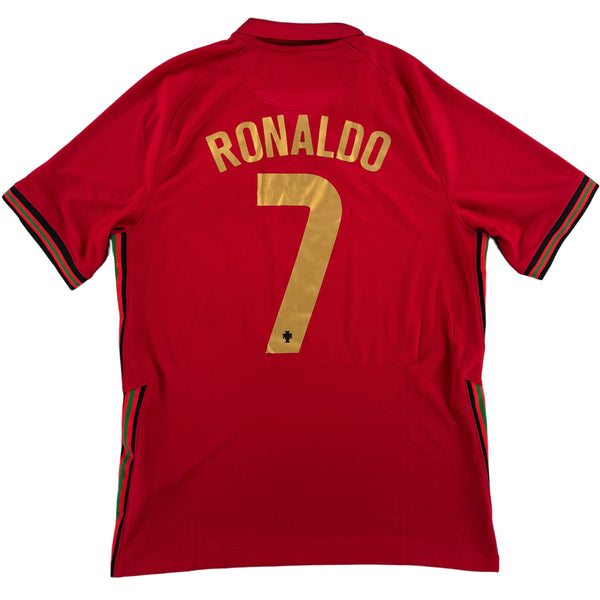 EK 2020 Portugal Thuis Shirt Ronaldo #7 - 10/10 - (M) - Oldschool Voetbalshirts