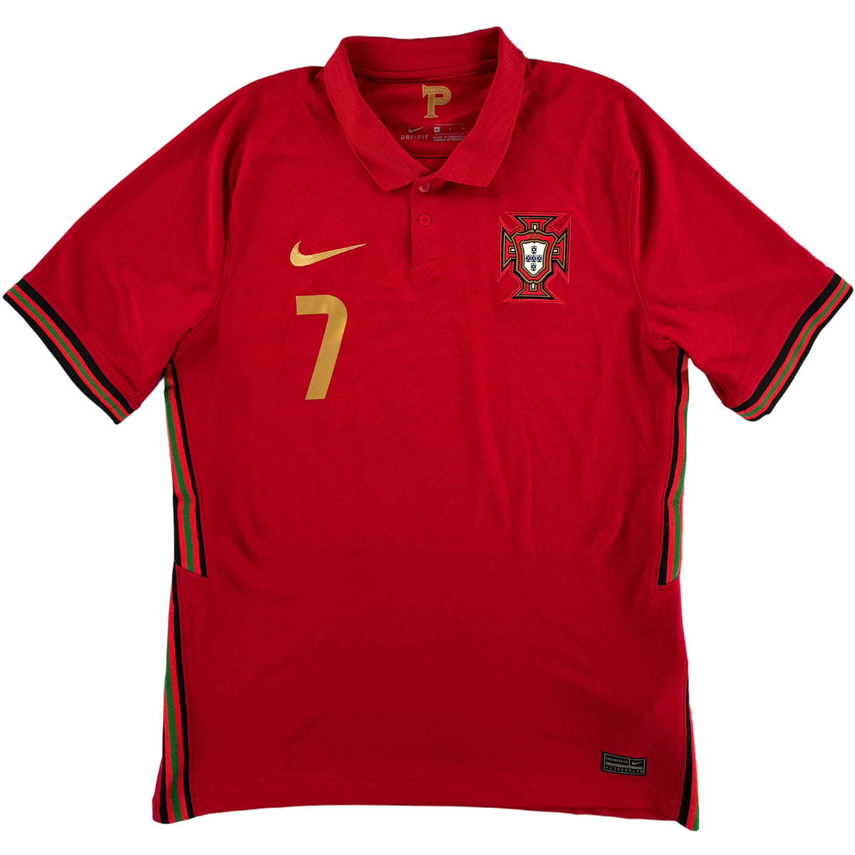 EK 2020 Portugal Thuis Shirt Ronaldo #7 - 10/10 - (M) - Oldschool Voetbalshirts