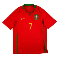 Portugal - Thuisshirt - RONALDO #7 - EK 2008 - Maat M - 10/10