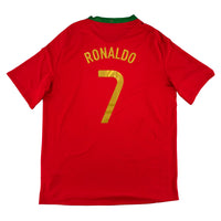 Portugal - Thuisshirt - RONALDO #7 - EK 2008 - Maat XL - 8/10