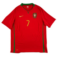 Portugal - Thuisshirt - RONALDO #7 - EK 2008 - Maat XL - 8/10