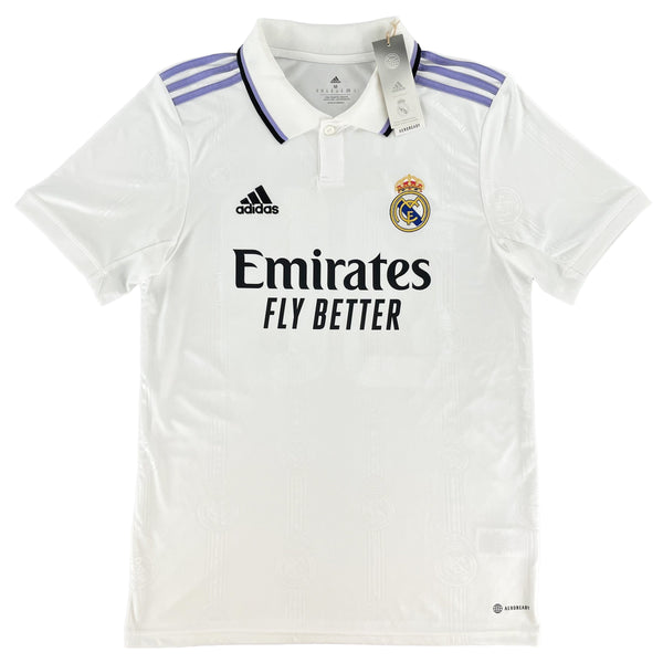 2022-23 Real Madrid Thuis Shirt Vini Jr. #20 - 10/10 - (M) - Oldschool Voetbalshirts