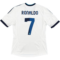 2012-13 Real Madrid Thuis Shirt Ronaldo #7 - 9/10 - (M) - Oldschool Voetbalshirts