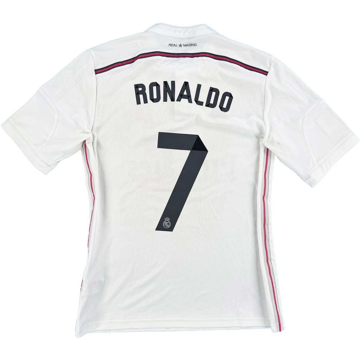 2014-15 Real Madrid Thuis Shirt Ronaldo #7 - 8/10 - (M) - Oldschool Voetbalshirts