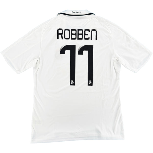 2008-09 Real Madrid Thuis Shirt Robben #11 - 10/10 - (L) - Oldschool Voetbalshirts